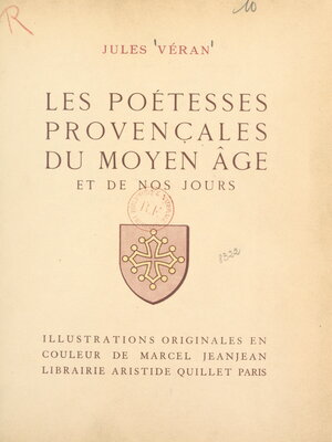 cover image of Les poétesses provençales du Moyen Âge et de nos jours